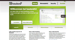 Desktop Screenshot of blog.bauland42.de