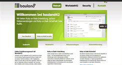 Desktop Screenshot of bauland42.de